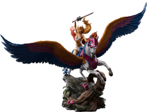 She-Ra and Swift Wind Deluxe Masters of the Universe 1:10 Scale Statue Image