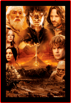 Lord of the Rings Fellowship - LED Movie Mini-Poster The Lord of the Rings Wall Light Image
