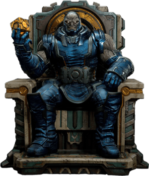 Darkseid on Throne DC Comics Quarter Scale Statue Image