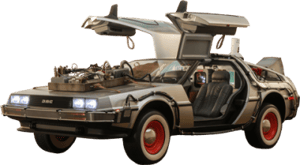 DeLorean Time Machine Back to the Future Sixth Scale Figure Accessory Image