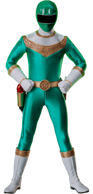Zeo Ranger IV Green Power Rangers Zeo Sixth Scale Figure Image