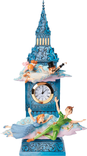 Peter Pan Clock Disney Figurine Image