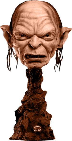 Gollum Art Mask The Lord of the Rings Life-Size Bust Image