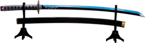Nichirin Sword (Giyu Tomioka) Demon Slayer Prop Replica Image