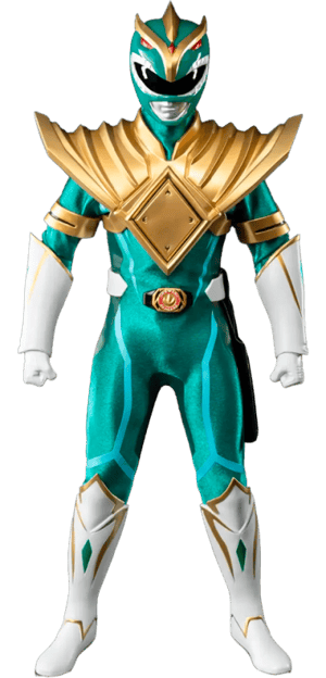 Green Power Ranger (Matt Cook) Chaos Energy Version Mighty Morphin Power Rangers Sixth Scale Figure Image