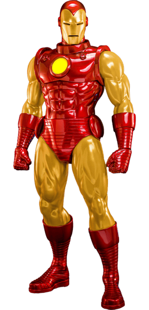 Iron man metal figure shop