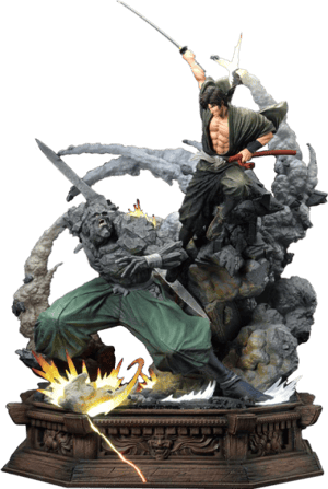 Jubei Versus Tessai Ninja Scroll Quarter Scale Statue Image