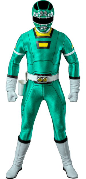 Green Turbo Power Ranger Power Ranger Turbo Sixth Scale Figure Image