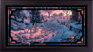 101 Dalmatians on the Run Disney Stained Glass Image