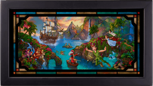 Peter Pan's Neverland Disney Stained Glass Image