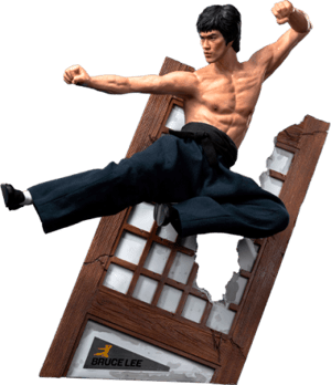 Bruce Lee (Flying-Kick) Bruce Lee Statues Image