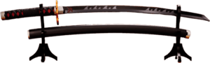 Nichirin Sword (Tanjiro Kamado) Kyojuro Rengoku’s Sword (Guard Version) Prop Replica Demon Slayer Prop Replica Image