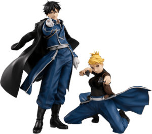 Roy Mustang & Riza Hawkeye Fullmetal Alchemist Collectible Figure Image