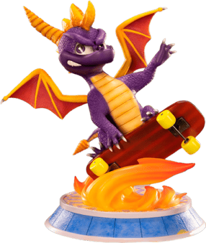 Spyro™ Skateboard Spyro Statues Image