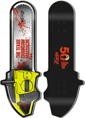 Chainsaw Texas Chainsaw Massacre Skateboard Deck Image