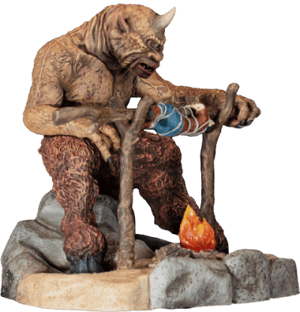 Cyclops Barbecue Diorama Scene Ray Harryhausen Statues Image