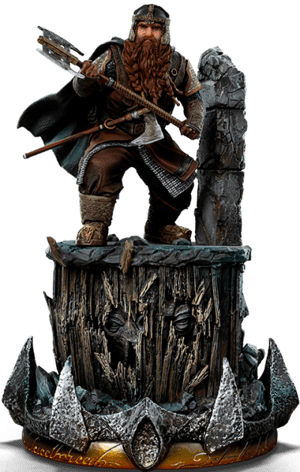 Gimli Unleashed The Lord of the Rings 1:10 Scale Statue Image
