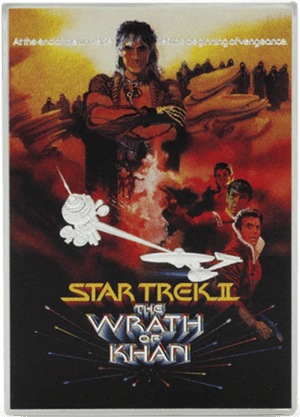 Star Trek II: The Wrath of Khan Movie Poster Star Trek Silver Collectible Image