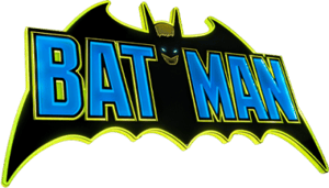 Vintage Batman LED Logo Light (Small) DC Comics Wall Light Image