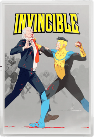 Invincible™ Season 3 Poster Foil Invincible Silver Collectible Image