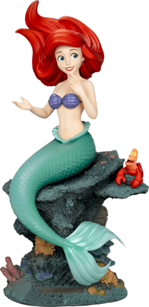 Ariel & Sebastian Disney Statues Image