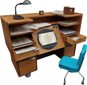 Classic Disney Animation Desk Disney Scaled Replica Image