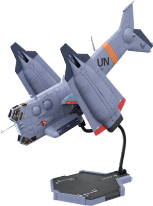 YAGR-3B UNAF Close Air Support VTOL Aircraft (Pre-Painted Finished Model Version) Evangelion Model Kit Image