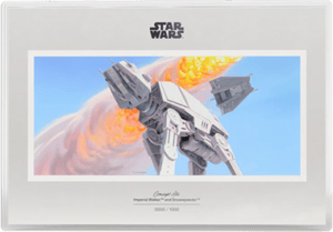 Imperial Walker™ and Snowspeeder™ Star Wars Silver Collectible Image