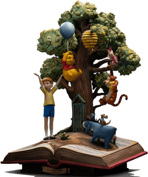 Winnie the Pooh (100th Anniversary) Deluxe Disney 1:10 Scale Statue Image
