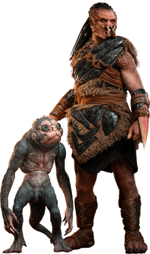 Dek (Bone Bison Armor) and Bud Predator Sixth Scale Figure Set Image