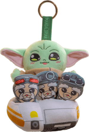 Grogu and Anzellans Cosbi Plush Star Wars Keychain Image