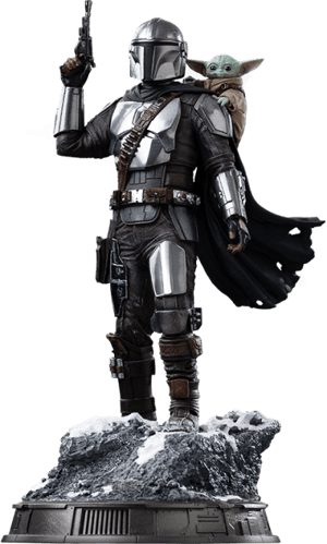 Mandalorian and Grogu Star Wars 1:10 Scale Statue Image
