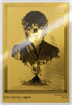 Frodo's Journey The Lord of the Rings Silver Collectible Image