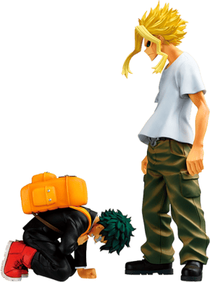 Izuku Midoriya & All Might (The Story of How He Became the Greatest Hero) My Hero Academia Collectible Figure Image