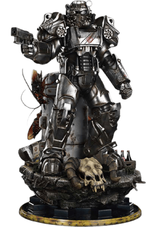 Maximus Power Armor (Deluxe Bonus Version) Fallout Quarter Scale Statue Image