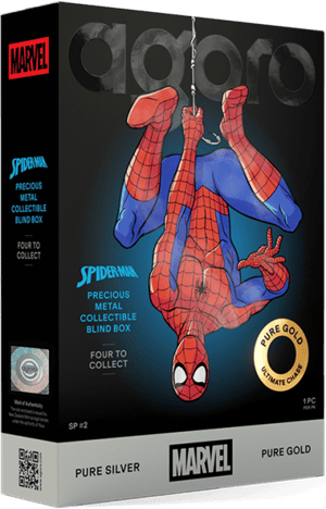 Spider-Man Transforms Blind Box Marvel Silver Collectible Image