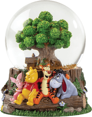 Winnie The Pooh Waterball Disney Resin Collectible Image