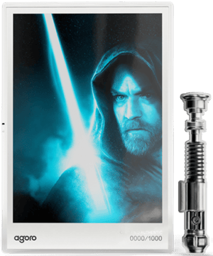 Obi-Wan Kenobi™ Lightsaber Set Star Wars Silver Collectible Image