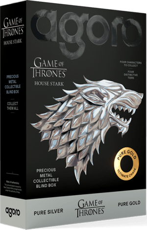 House Stark Blind Box Game of Thrones Silver Collectible Image