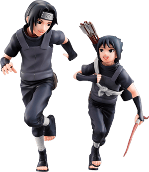 Itachi Uchiha & Sasuke Naruto Collectible Figure Image
