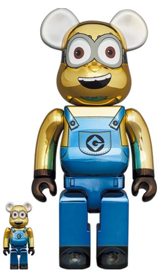 Be@rbrick Dave (Chrome Version) 100% and 400% Collectible Set by Medicom Toy