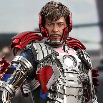 Hot Toys Tony Stark (Mark V Suit Up Version) Deluxe Collectible