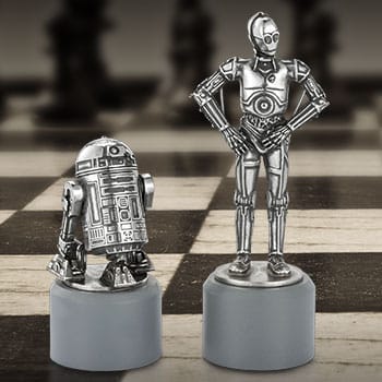  R2-D2 & C-3PO Knight Chess Piece Pair Collectible
