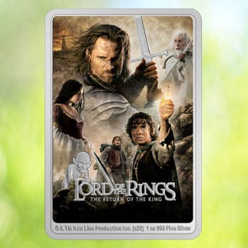  The Lord of the Rings: Return of the King Movie Poster 1oz Silver Coin Collectible