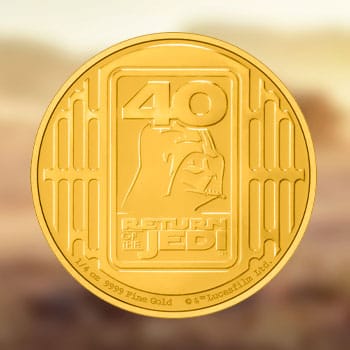  Star Wars: Return of the Jedi 40th Anniversary ¼oz Gold Coin Collectible