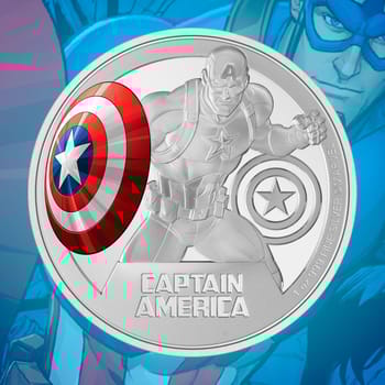  Captain America 1oz Silver Coin Collectible