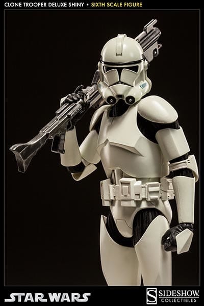 Sideshow 1/6 Star Wars White Clone Trooper 2.0 Shiny Perfect Foots Set 