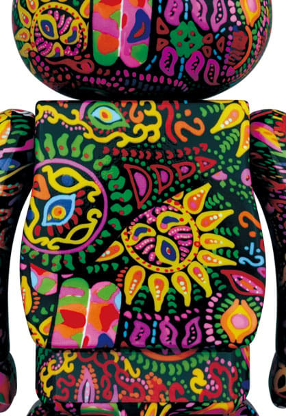 Be@rbrick Psychedelic Paisley 100% and 400% Collectible Set by 