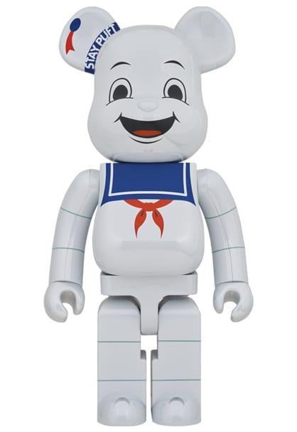 Be@rbrick Stay Puft Marshmallow Man (White Chrome Version) 1000%  Collectible Figure by Medicom