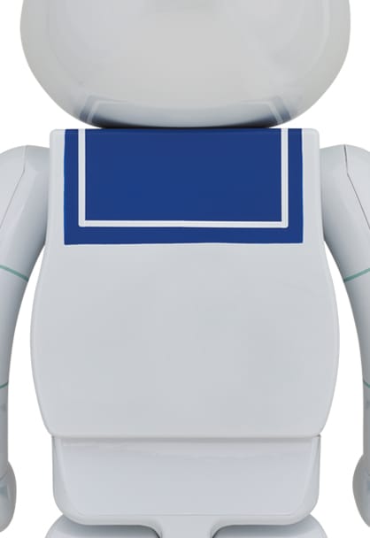 Be@rbrick Stay Puft Marshmallow Man (White Chrome Version) 1000%  Collectible Figure by Medicom